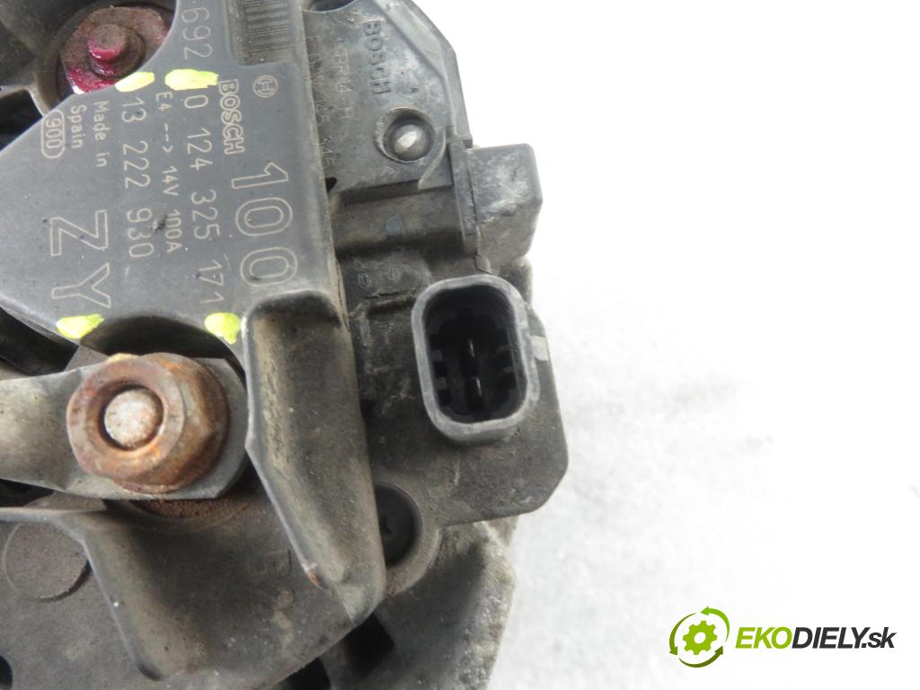 OPEL CORSA D (S07) HB 2007 59,00 1.2 - Z 12 XEP 1229,00 Alternátor 13222930ZY ; 13222930 ; 0124325171 (Alternátory)