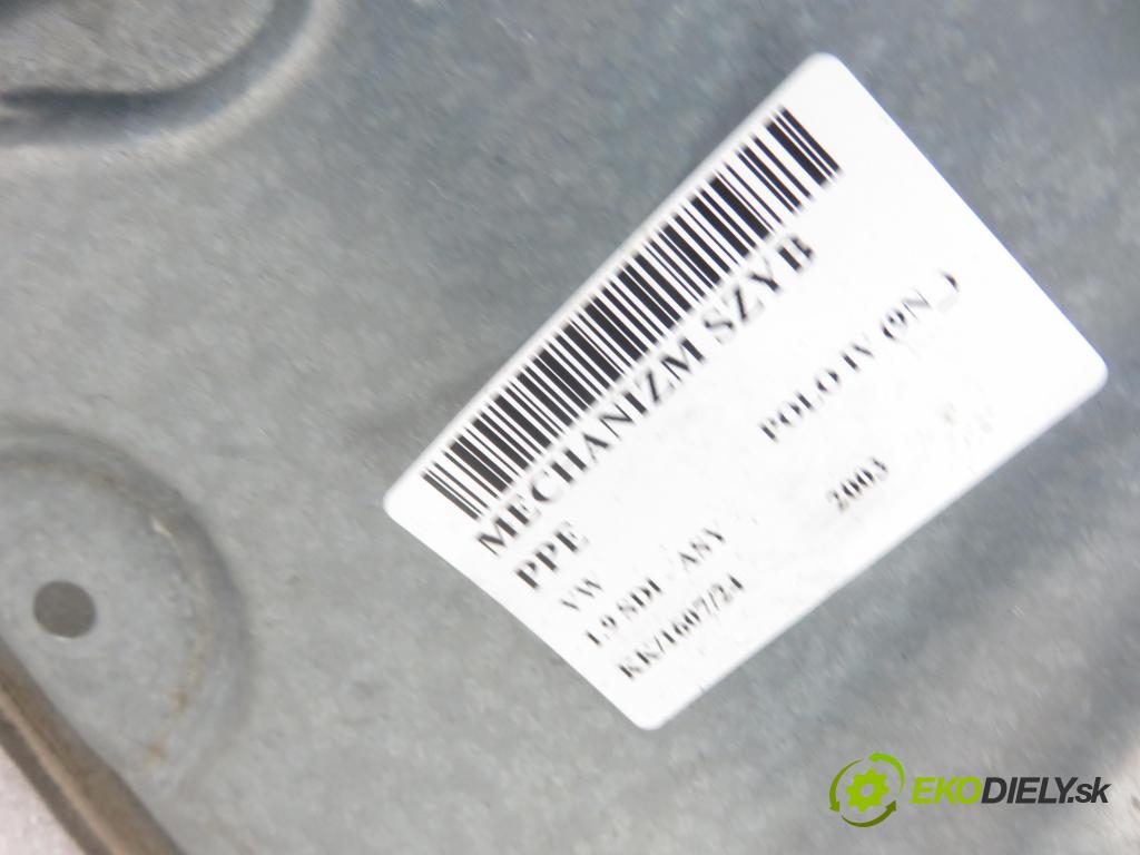 VW POLO (9N_) HB 2003 47,00 1.9 SDI - ASY 1896,00 mechanismus oken PPE 6Q4837462J