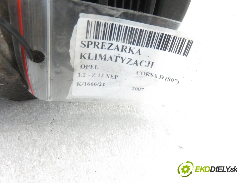 OPEL CORSA D (S07) HB 2007 59,00 1.2 - Z 12 XEP 1229,00 KOMPRESOR: klimatizace 4471905040 ; 55701200 (Kompresory)