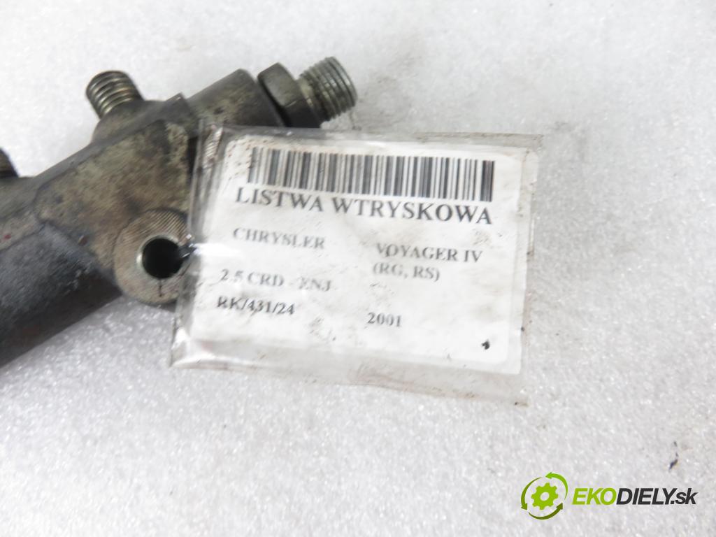 CHRYSLER VOYAGER IV (RG, RS) MINIVAN 2001 105,00 2.5 CRD 143 - ENJ 2499,00 Lišta vstrekovacia 0281002398 ; 0445214041 (Vstrekovacie lišty)