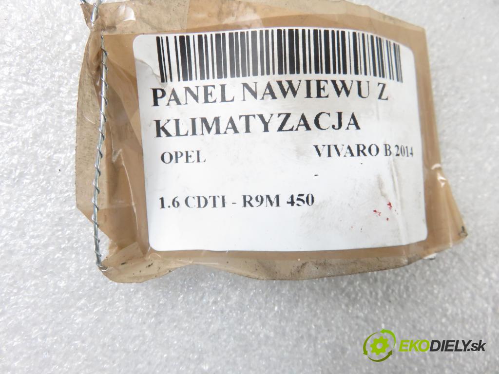 OPEL VIVARO B Skrzynia (X82) FURGON 2015 85,00 1.6 CDTI - R9M 450 1598,00 Panel kúrenia KLIMATIZACE: 30080060