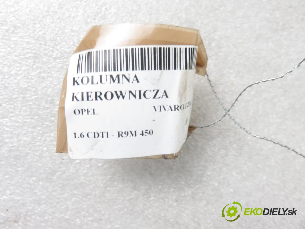 OPEL VIVARO B Skrzynia (X82) FURGON 2015 85,00 1.6 CDTI - R9M 450 1598,00 Hriadeľ, tyč volantu 93868473 (Tyče riadenia (volantu))
