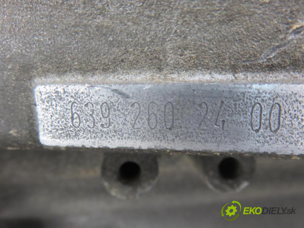 MERCEDES-BENZ VITO / MIXTO Skrzynia (W639) FURGON 2004 110,00 115 CDI 150 - OM 646.982 2148,00 Prevodovka MANUALNA 6392602400 ; 716652