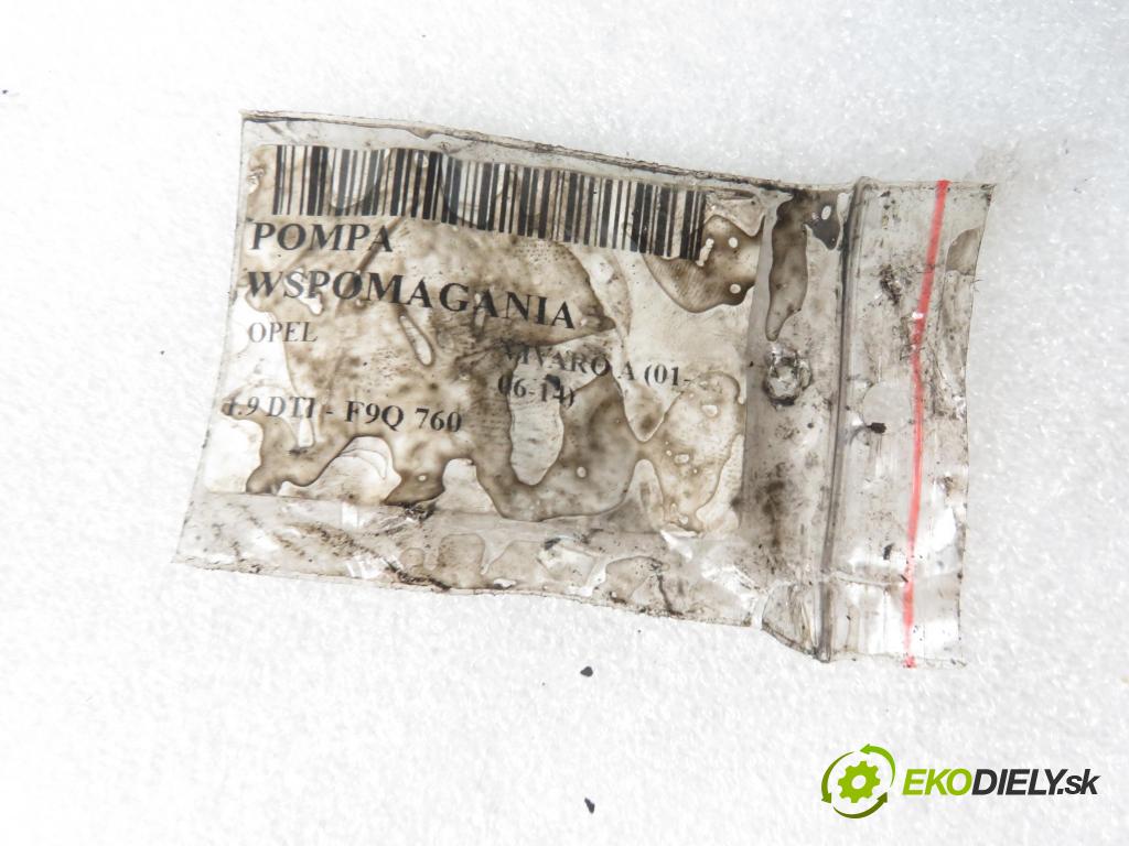 OPEL VIVARO A Autobus (X83) BUS 2005 74,00 1.9 CDTI 101 - F9Q 760 1870,00 Pumpa servočerpadlo  (Servočerpadlá, pumpy riadenia)