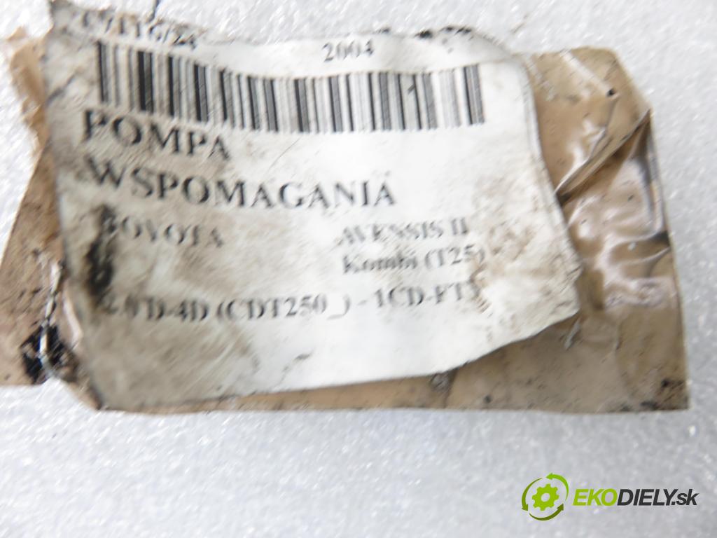 TOYOTA AVENSIS Kombi (_T25_) KOMBI 2004 85,00 2.0 D-4D 116 - 1CD-FTV 1995,00 Pumpa servočerpadlo  (Servočerpadlá, pumpy riadenia)