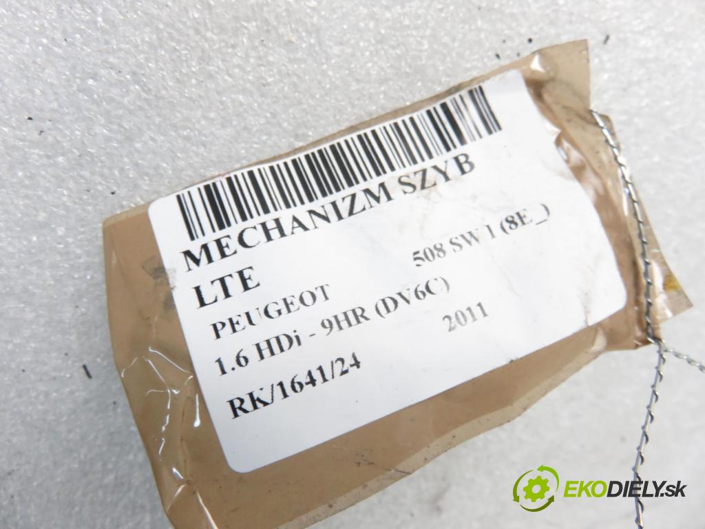 PEUGEOT 508 SW I (8E_) KOMBI 2011 82,00 1.6 e-HDi 8V 112 - 9HR 1560,00 mechanismus oken LTE 9686441380 ; 9688808480 ; 0130822569