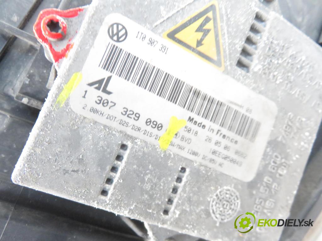 VW TOURAN (1T1, 1T2) MINIVAN 2006 103,00 2.0 TDI - BMM 1968,00 Svetlo LP 1307329090 ; 0301205271