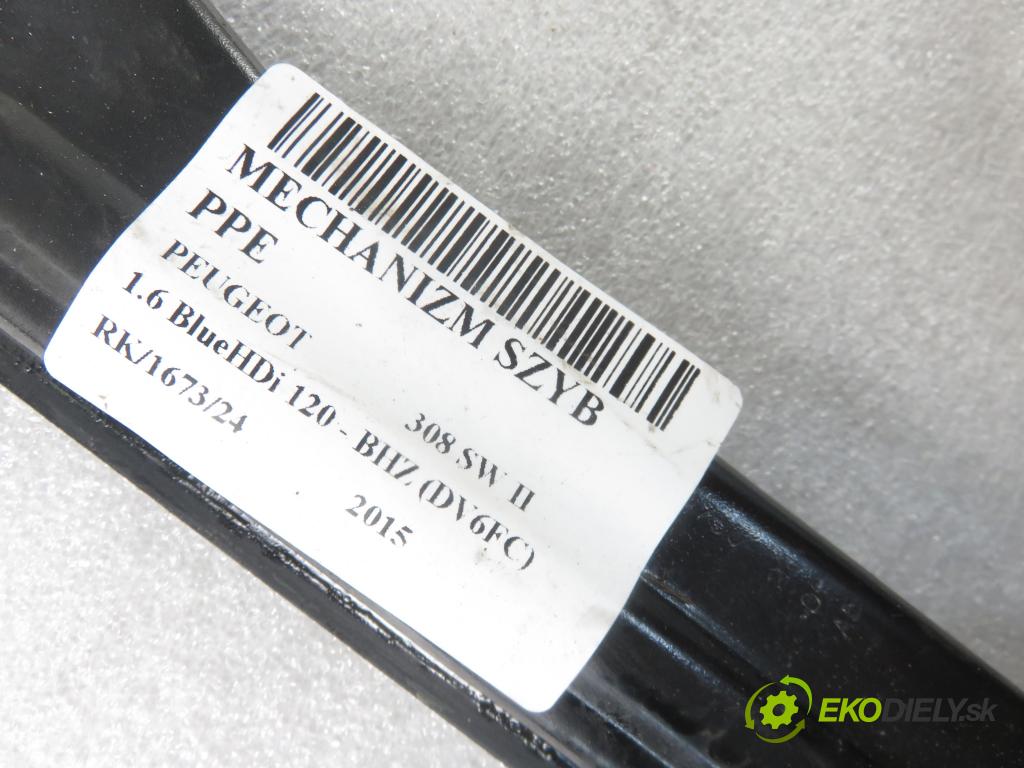 PEUGEOT 308 SW II KOMBI 2015 88,00 1.6 BlueHDi 120 - BHZ (DV6FC) 1560,00 mechanismus oken PPE 9678189780