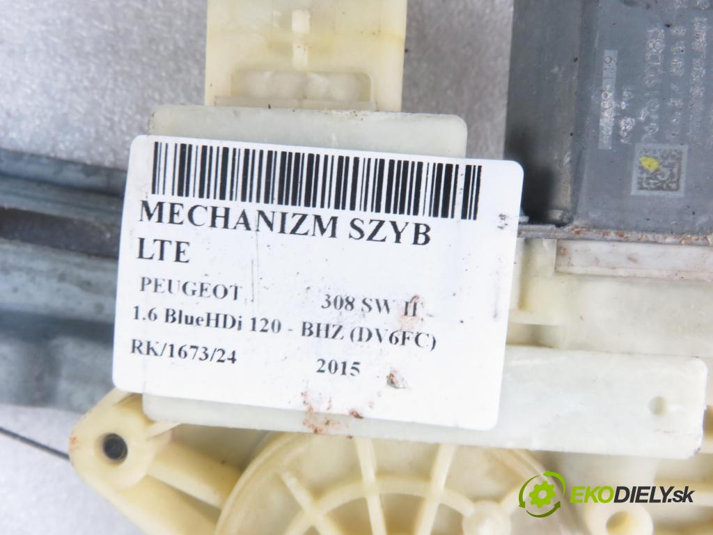 PEUGEOT 308 SW II KOMBI 2015 88,00 1.6 BlueHDi 120 - BHZ (DV6FC) 1560,00 mechanismus oken LTE 9678190080