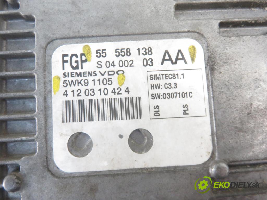 OPEL VECTRA C GTS (Z02) LIFTBACK 2005 114,00 2.2 direct 155 - Z 22 YH 2198,00 Riadiaca jednotka Motor 55558138AA ; 5WK91105