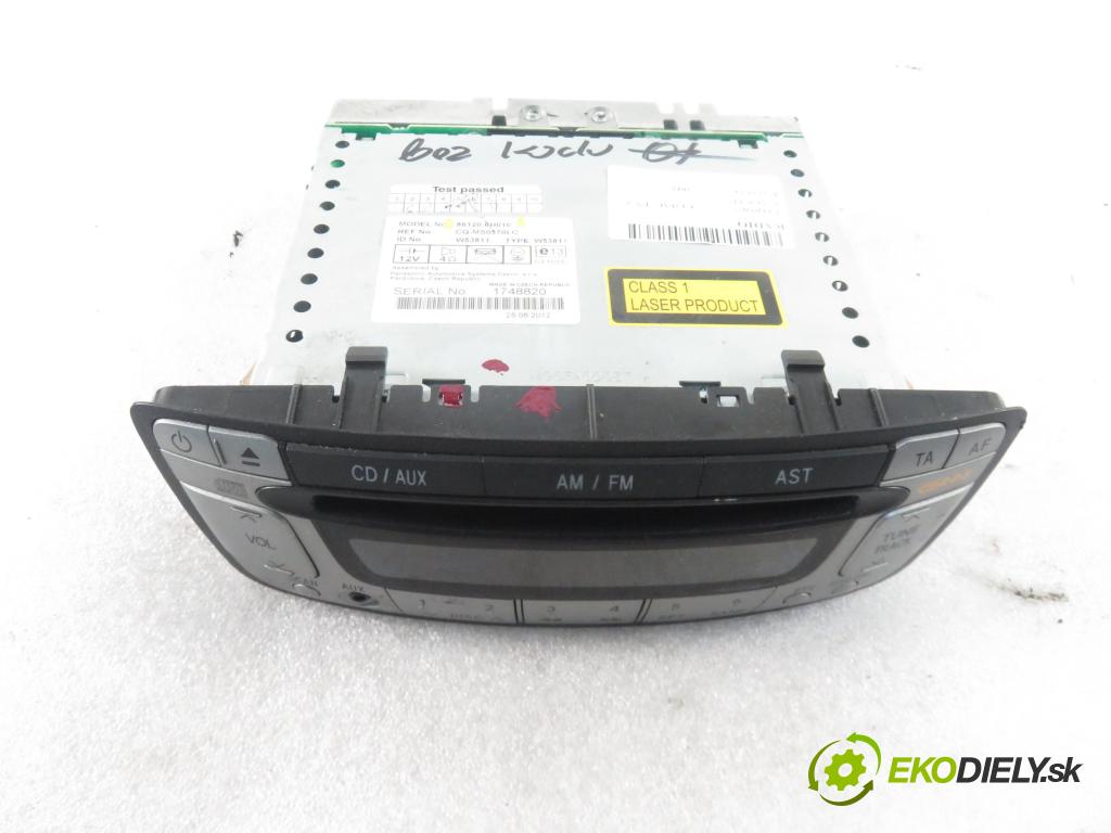 CITROEN C1 (PM_, PN_) HB 2012 50,00 1.0 12V R3 68 - 1KR-FE 998,00 RADIO CD 861200H010