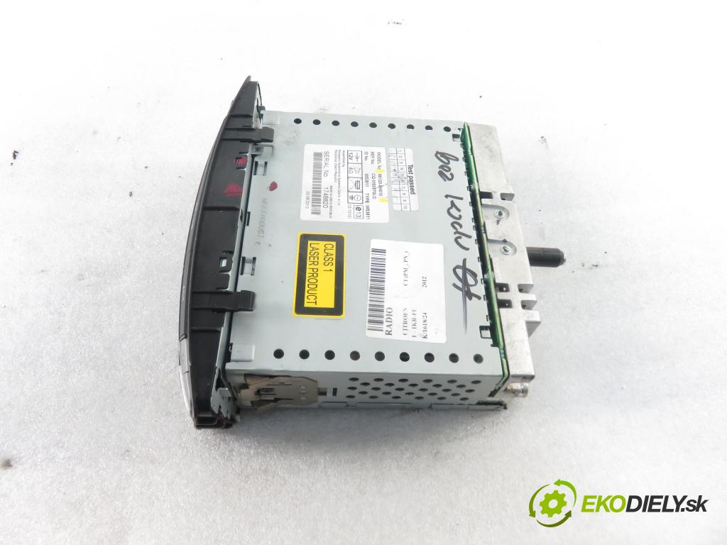CITROEN C1 (PM_, PN_) HB 2012 50,00 1.0 12V R3 68 - 1KR-FE 998,00 RADIO CD 861200H010