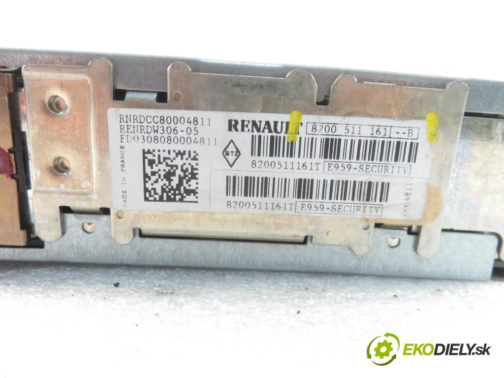 RENAULT KANGOO / GRAND KANGOO II (KW0/1_) KOMBIVAN 2008 63,00 1.5 dCi (KW0B) - K9K 802 1461,00 RADIO CD 8200511161 ; 8200511161B