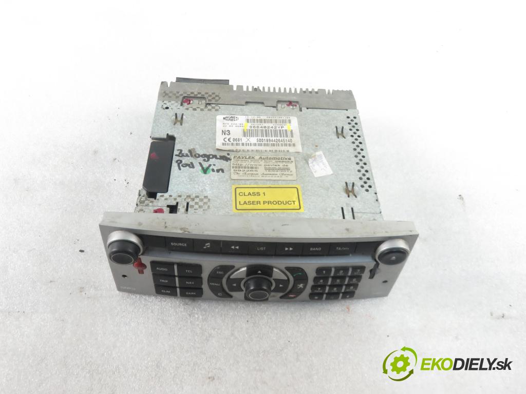 PEUGEOT 407 SW (6E_) KOMBI 2007 100,00 2.0 HDi 135 - RHR 1997,00 RADIO CD 96640242YP