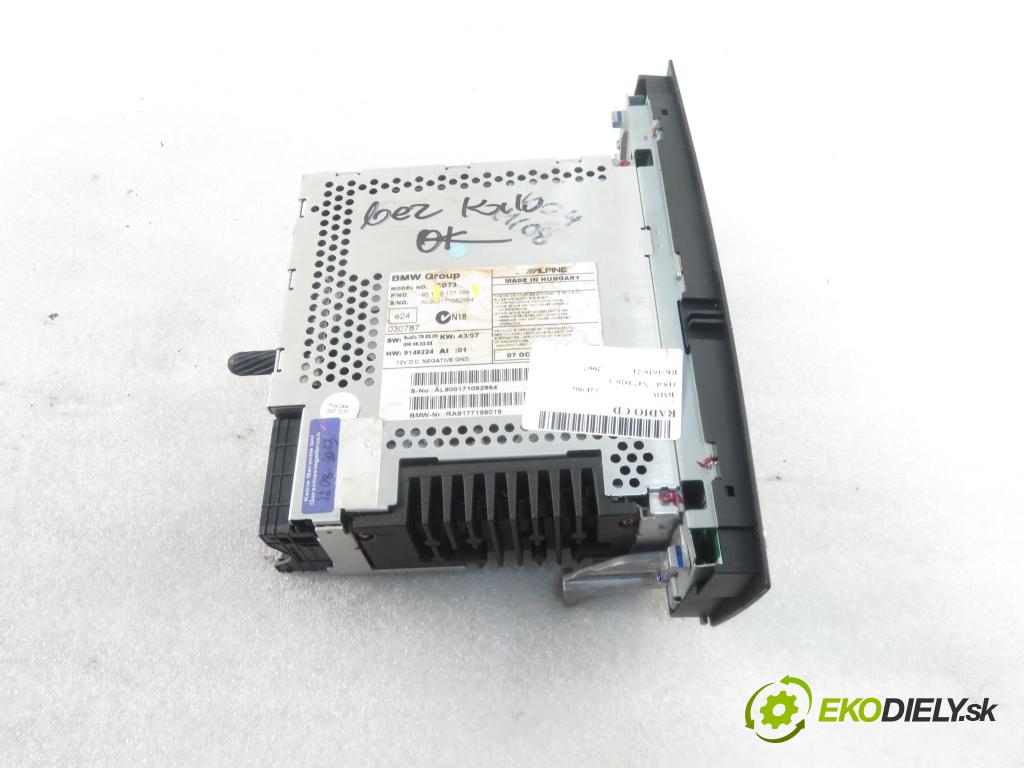 BMW 3 (E90) SEDAN 2007 105,00 318 d 143 - N47 D20 A 1995,00 RADIO CD 9177199