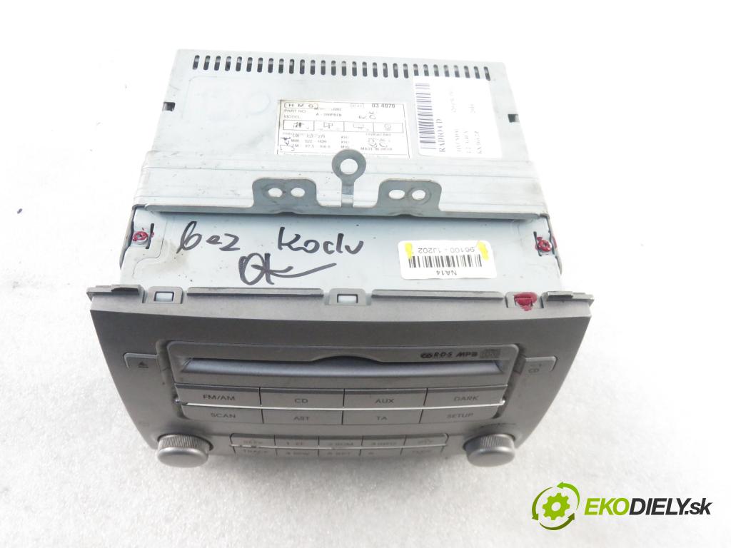 HYUNDAI i20 (PB, PBT) HB 2010 57,00 1.2 - G4LA 1248,00 RADIO CD 961001J202