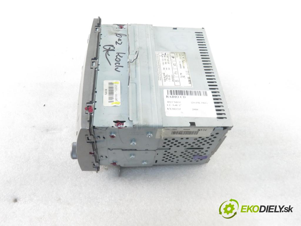 HYUNDAI i20 (PB, PBT) HB 2010 57,00 1.2 - G4LA 1248,00 RADIO CD 961001J202