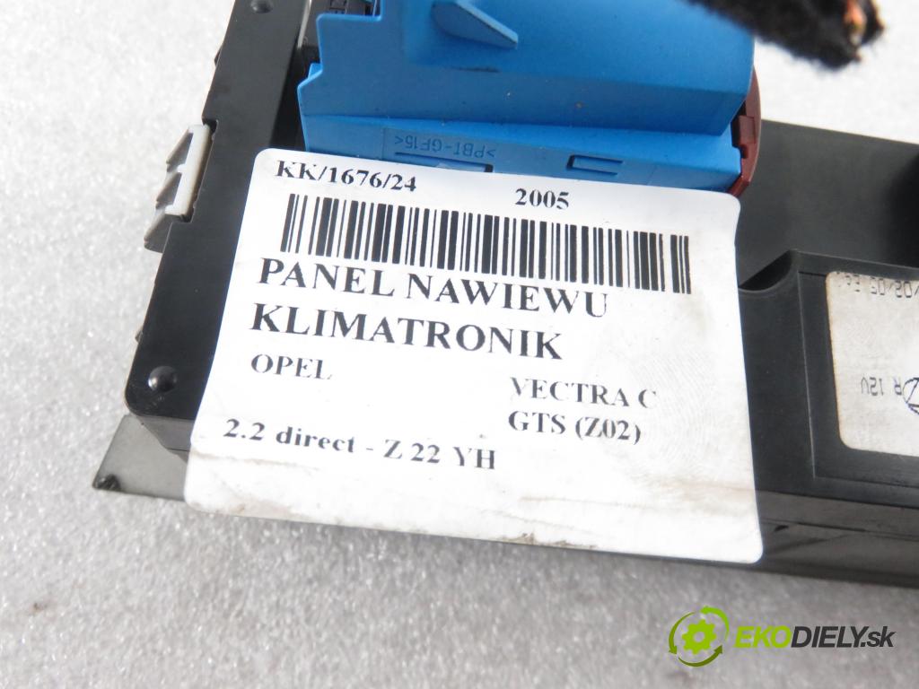 OPEL VECTRA C GTS (Z02) LIFTBACK 2005 114,00 2.2 direct 155 - Z 22 YH 2198,00 Panel kúrenia KLIMATRONIK 13138198