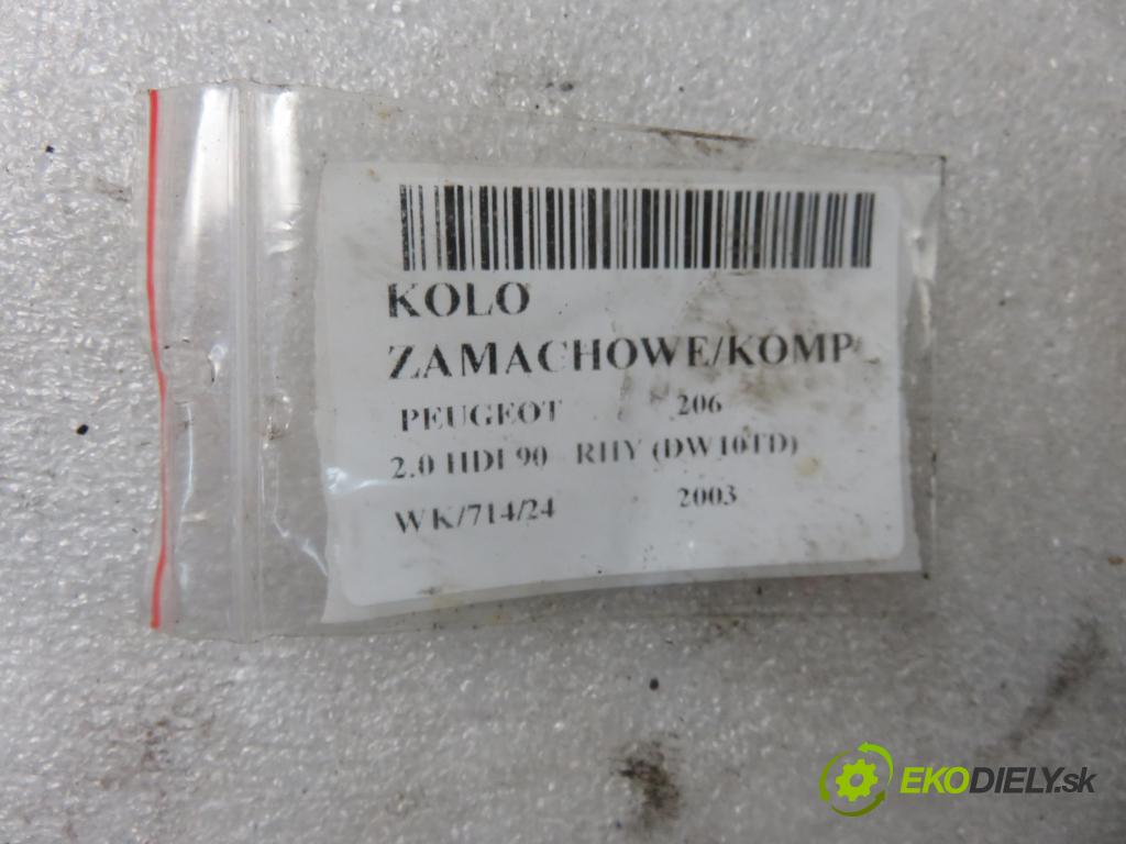 PEUGEOT 206 liftback (2A/C) HB 2003 66,00 2.0 HDI 90 - RHY 1997,00 Koleso zotrvačník