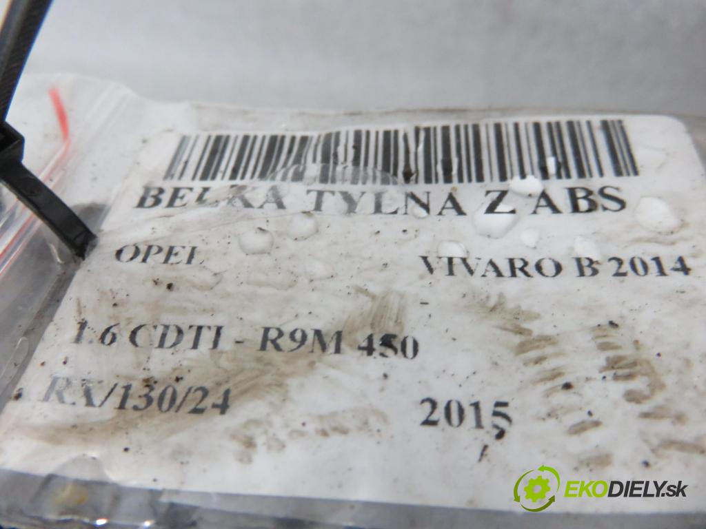 OPEL VIVARO B Skrzynia (X82) FURGON 2015 85,00 1.6 CDTI - R9M 450 1598,00 výztuha zadní část ABS