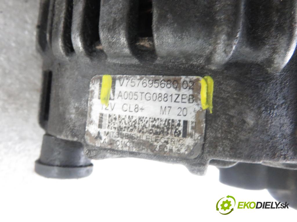 PEUGEOT 207 (WA_, WC_) HB 2008 70,00 1.4 16v VTI 95 - 8FS 1397,00 Alternátor A005TG0881ZEB ; V75769568002 (Alternátory)