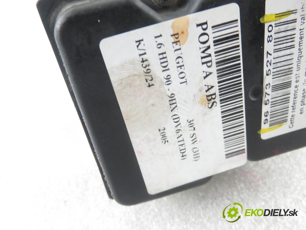 PEUGEOT 307 SW (3H) KOMBI 2005 66,00 1.6 HDI 90 - 9HX (DV6ATED4) 1560,00 Pumpa ABS 9657352780 ; 0265231486 ; 0265800395 (Pumpy ABS)