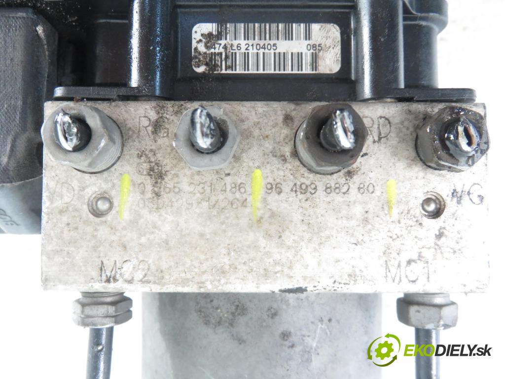 PEUGEOT 307 SW (3H) KOMBI 2005 66,00 1.6 HDI 90 - 9HX (DV6ATED4) 1560,00 Pumpa ABS 9657352780 ; 0265231486 ; 0265800395 (Pumpy ABS)