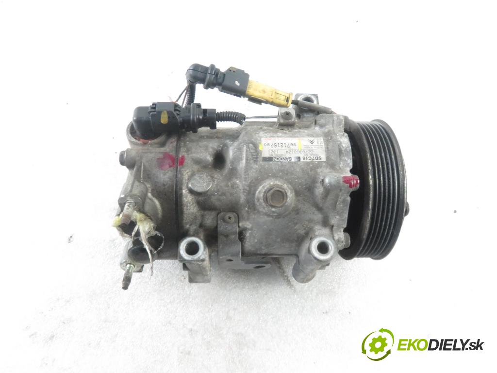 PEUGEOT 508 SW I (8E_) KOMBI 2011 82,00 1.6 e-HDi 8V 112 - 9HR 1560,00 KOMPRESOR: klimatizácie 9671216780 (Kompresory klimatizácie)