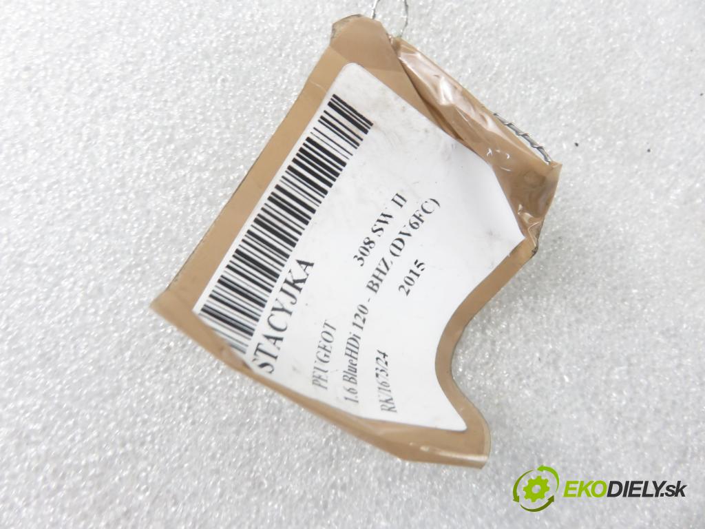 PEUGEOT 308 SW II KOMBI 2015 88,00 1.6 BlueHDi 120 - BHZ (DV6FC) 1560,00 spinačka 9663123380 (Spínacie skrinky a kľúče)