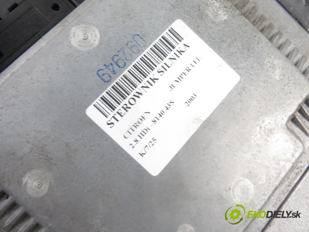 CITROEN JUMPER Skrzynia (244) FURGON 2003 94,00 2.8 HDi - 8140.43S 2798,00 Riadiaca jednotka Motor 0281010929 ; 1336827080