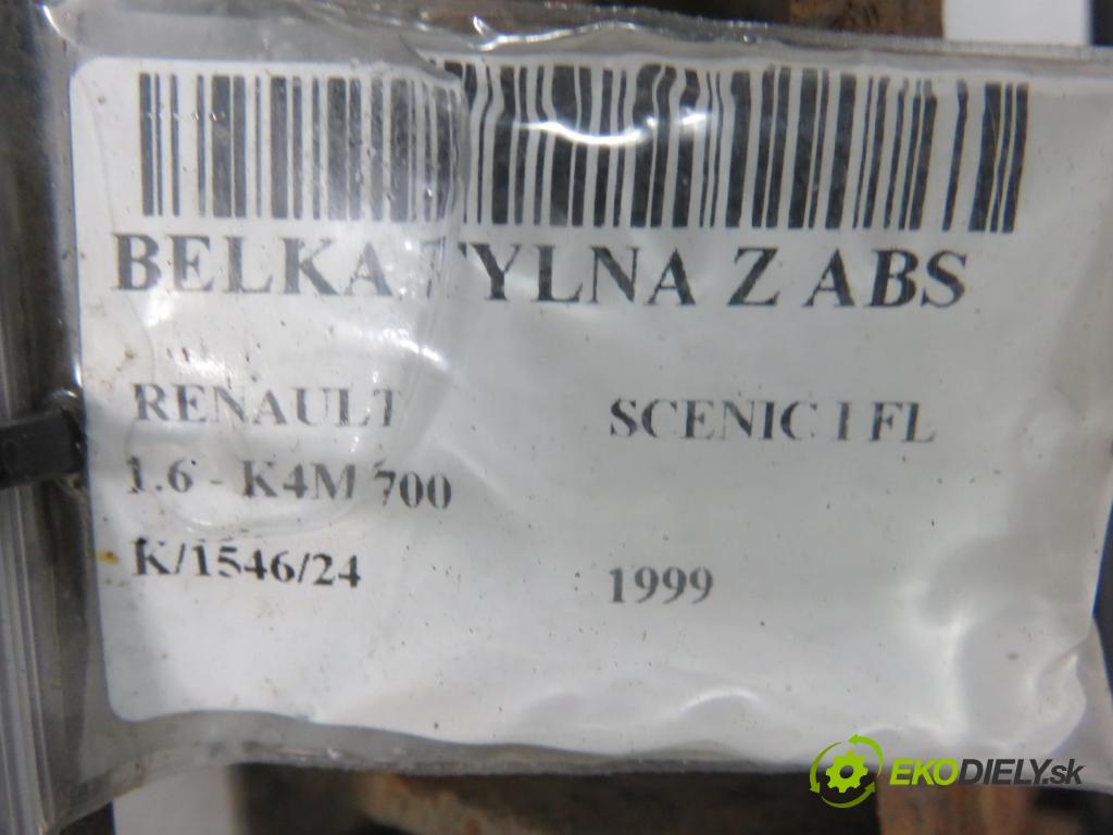RENAULT SCENIC I (JA0/1_) MINIVAN 1999 79,00 1.6 16V 107 - K4M 700 1598,00 výztuha zadní část ABS