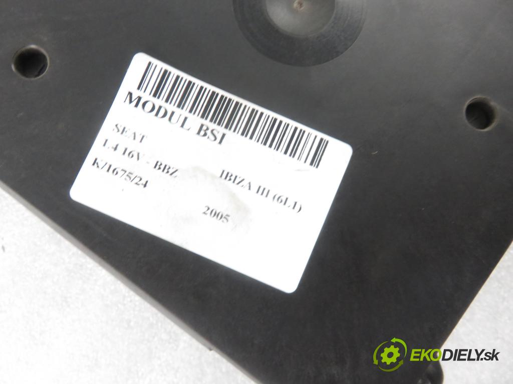 SEAT IBIZA III (6L1) HB 2005 74,00 1.4 16V - BBZ 1390,00 MODUL BSI 6Q1937049D ; 5WK48212D
