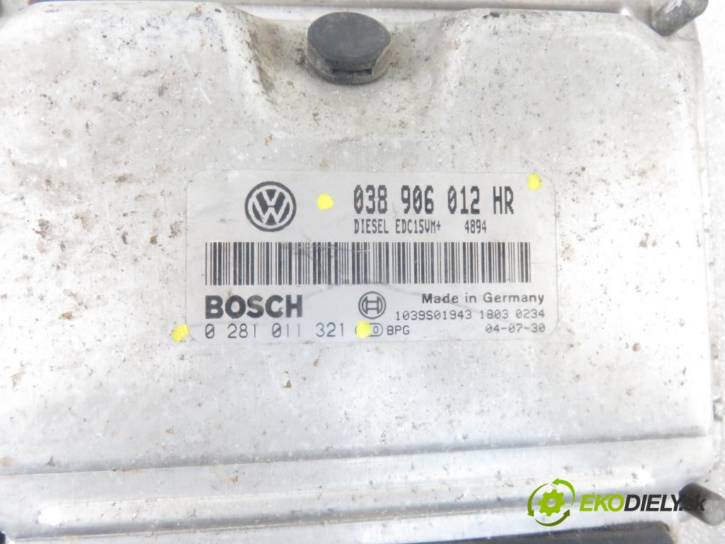 SKODA FABIA I Combi (6Y5) KOMBI 2004 47,00 1.9 SDI 64 - ASY 1896,00 Riadiaca jednotka Motor 038906012HR ; 0281011321