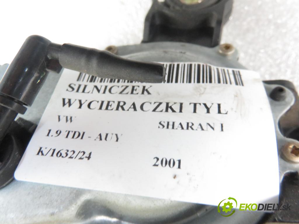 VW SHARAN (7M8, 7M9, 7M6) MINIVAN 2001 85,00 1.9 TDI PD 115 - AUY 1896,00 motorek stěrače ZADNÍ: 7M3955711