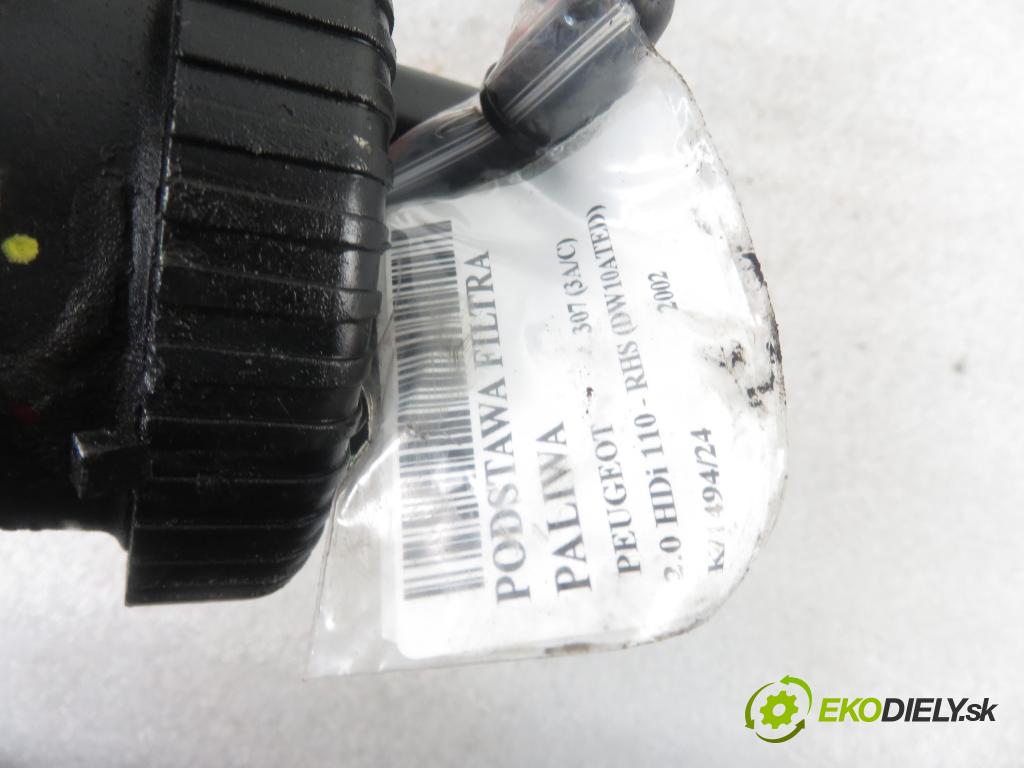 PEUGEOT 307 (3A/C) HB 2002 79,00 2.0 HDi 110 - RHS 1997,00 Obal filtra paliva 9642105180C ; 9638780280D