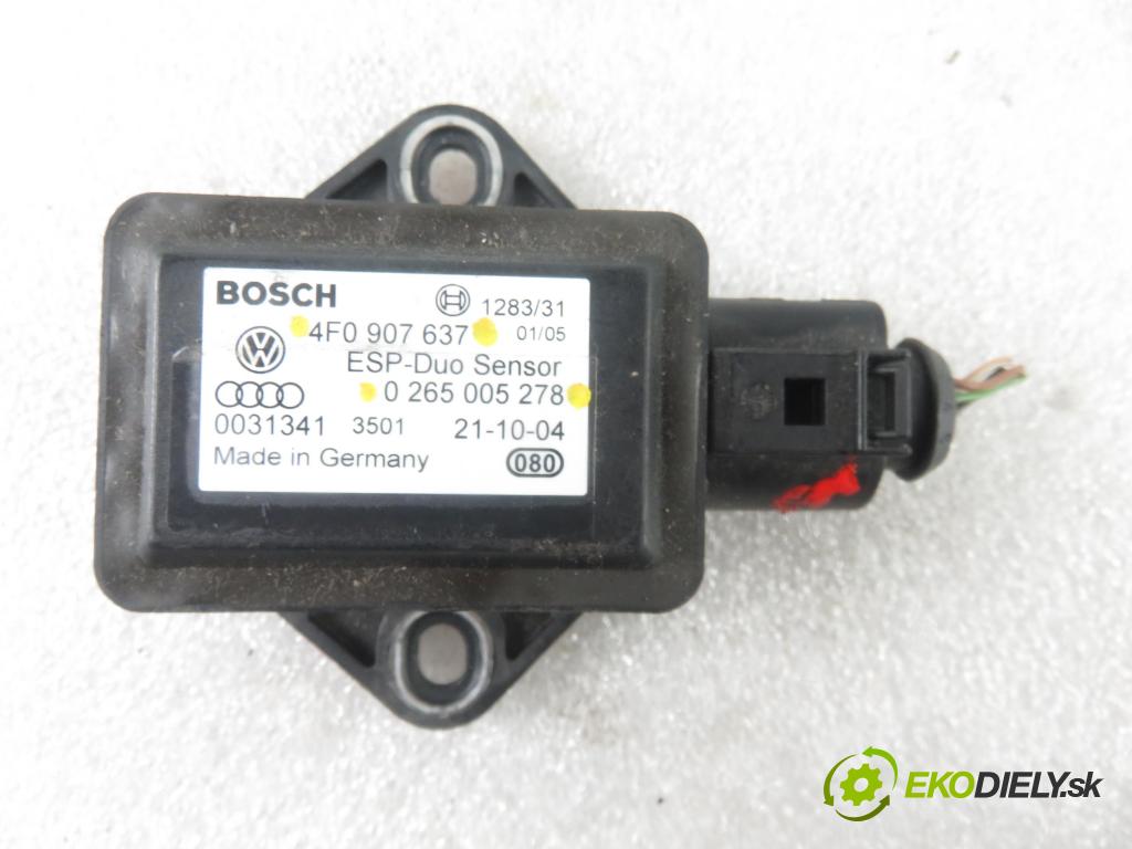 AUDI A4 (8EC, B7) SEDAN 2005 100,00 2.0 TDI - BNA 1968,00 snímač ESP 4F0907637 ; 0265005278