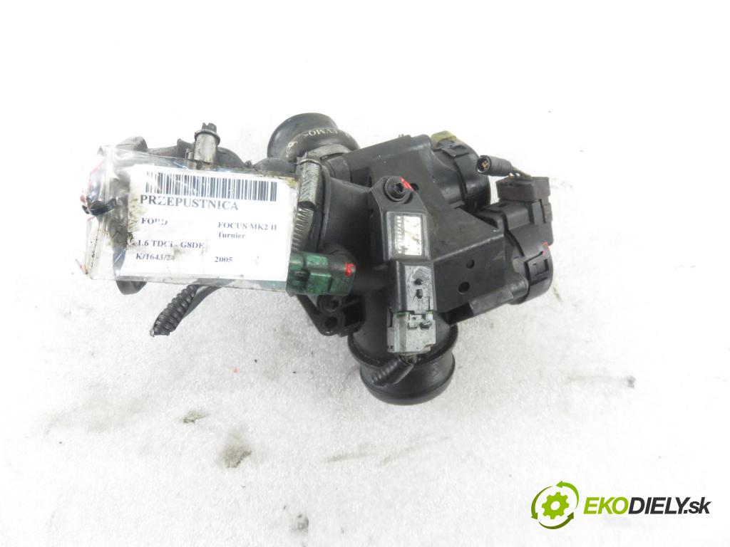FORD FOCUS II Turnier (DA_, FFS, DS) KOMBI 2005 80,00 1.6 TDCi 109 - G8DE 1560,00 Škrtiaca klapka 9655971880 (Škrtiace klapky)