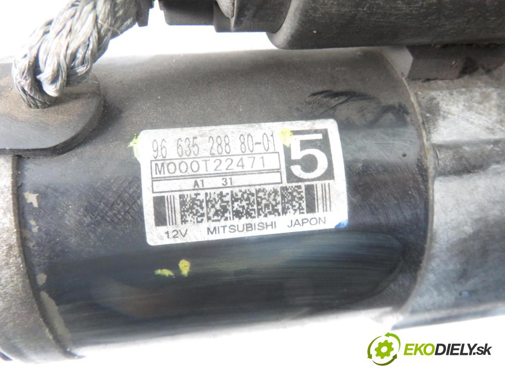 PEUGEOT 508 SW I (8E_) KOMBI 2011 82,00 1.6 e-HDi 8V 112 - 9HR 1560,00 Štartér 9663528880 ; M000T22471 (Štartéry)