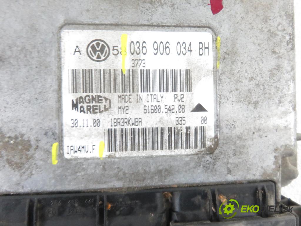 VW BORA (1J2) SEDAN 2001 77,00 1.6 16V - AZD 1598,00 Riadiaca jednotka Motor 036906034BH ; IAW4MVF