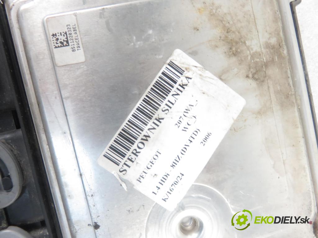 PEUGEOT 207 (WA_, WC_) HB 2006 50,00 1.4 HDi 8V 68 - 8HZ 1398,00 Riadiaca jednotka Motor 9661728680 ; 0281012526 ; 9657699480