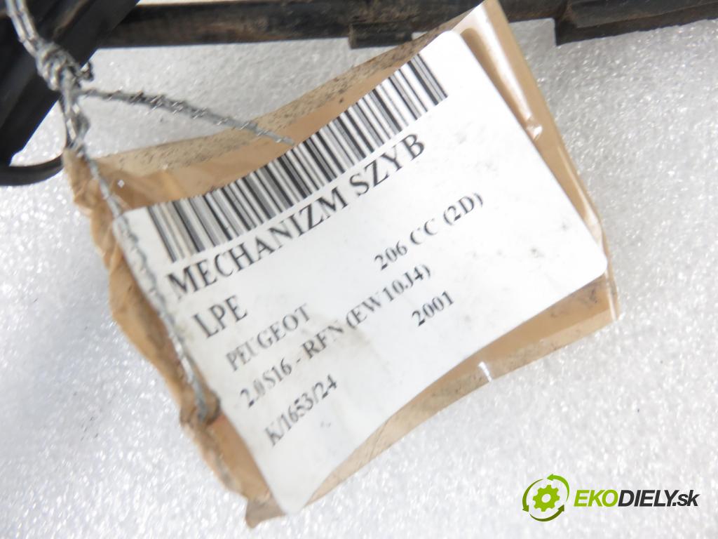 PEUGEOT 206 CC (2D) C/C 2001 100,00 2.0 S16 - RFN (EW10J4) 1997,00 mechanismus oken 9636627680