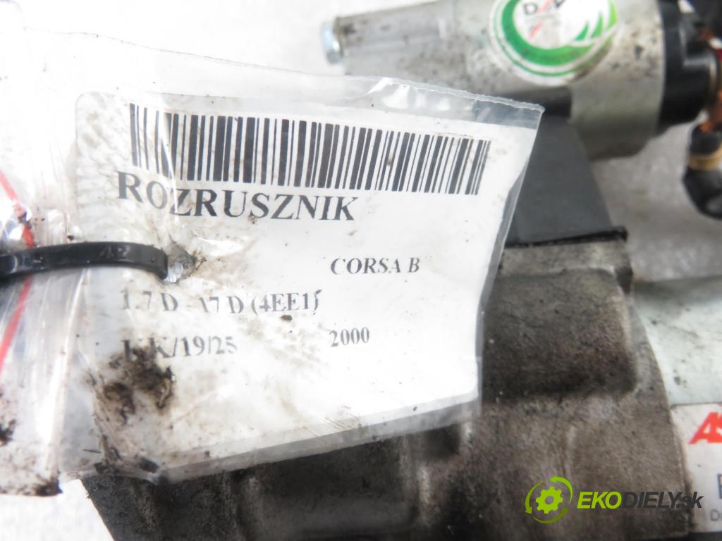 OPEL CORSA B (S93) HB 2000 44,00 1.7 D - 17 D (4EE1) 1686,00 Štartér ASPS2004 ; S2004 (Štartéry)