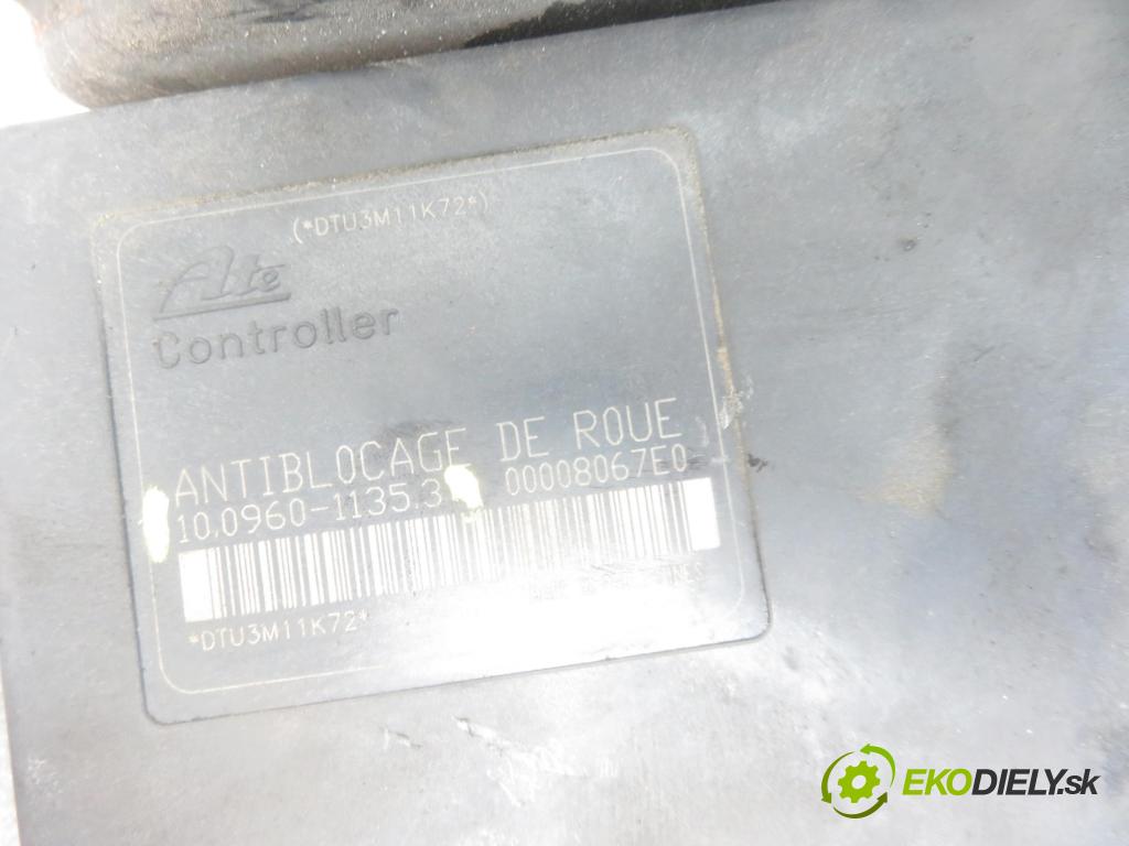 PEUGEOT 206 CC (2D) C/C 2002 80,00 1.6 16V - NFU 1587,00 Pumpa ABS 9650222880 ; 10096011353 (Pumpy ABS)