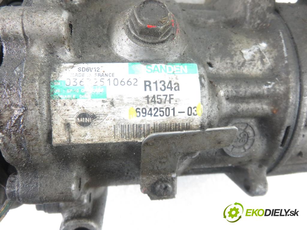 PEUGEOT 206 CC (2D) C/C 2002 80,00 1.6 16V - NFU 1587,00 KOMPRESOR: klimatizácie 694250103 (Kompresory klimatizácie)