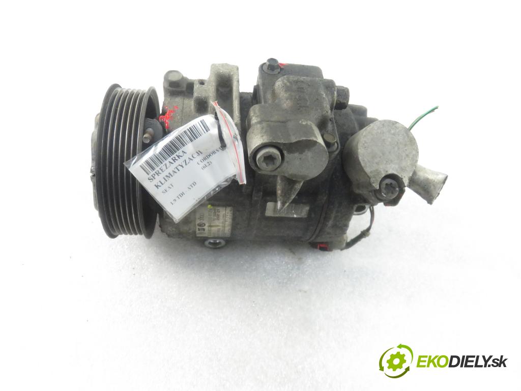 SEAT CORDOBA (6L2) SEDAN 2004 74,00 1.9 TDI - ATD 1896,00 KOMPRESOR: klimatizace 6Q0820803D ; 447220812 (Kompresory)