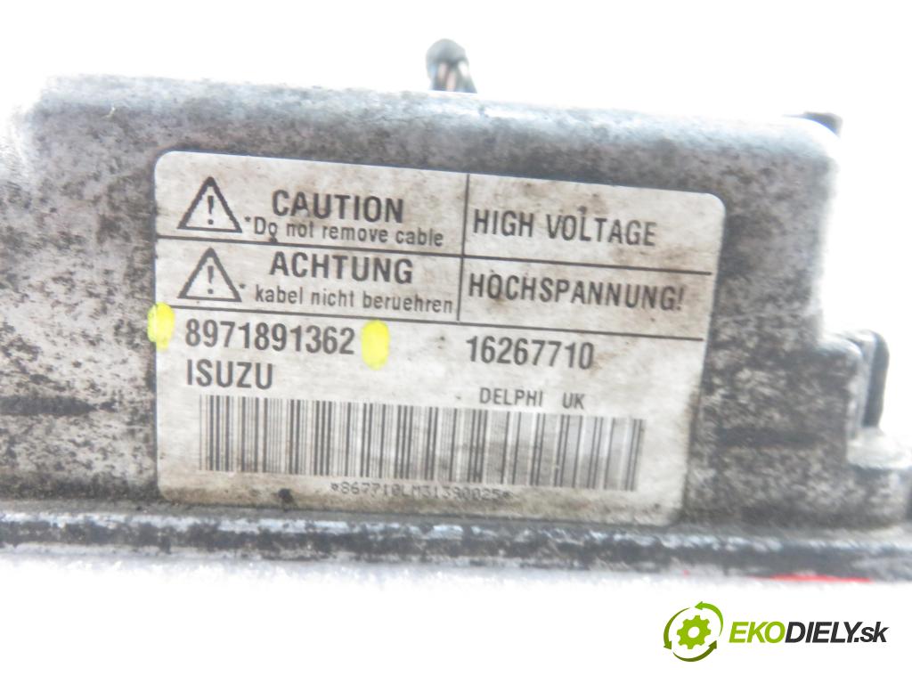 OPEL COMBO C FURGON 2002 48,00 1.7 DI 16V - Y 17 DTL 1686,00 Riadiaca jednotka Motor 8971891362