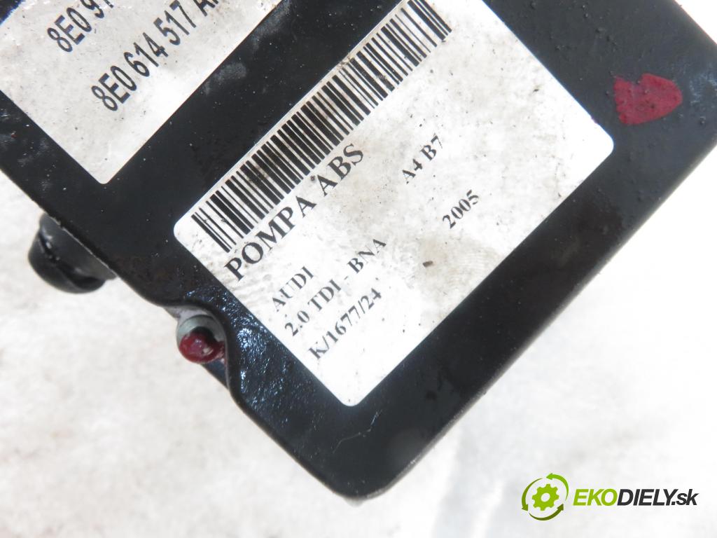 AUDI A4 (8EC, B7) SEDAN 2005 100,00 2.0 TDI - BNA 1968,00 Pumpa ABS 8E0614517AP ; 0265950358 (Pumpy ABS)