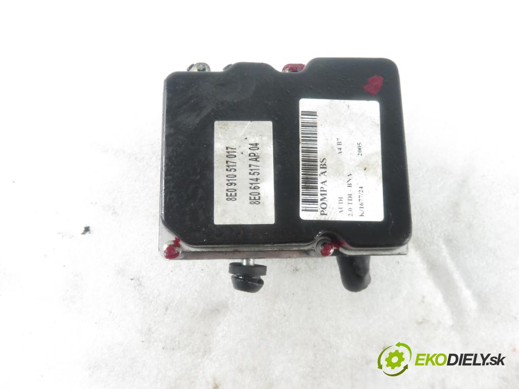 AUDI A4 (8EC, B7) SEDAN 2005 100,00 2.0 TDI - BNA 1968,00 Pumpa ABS 8E0614517AP ; 0265950358 (Pumpy ABS)