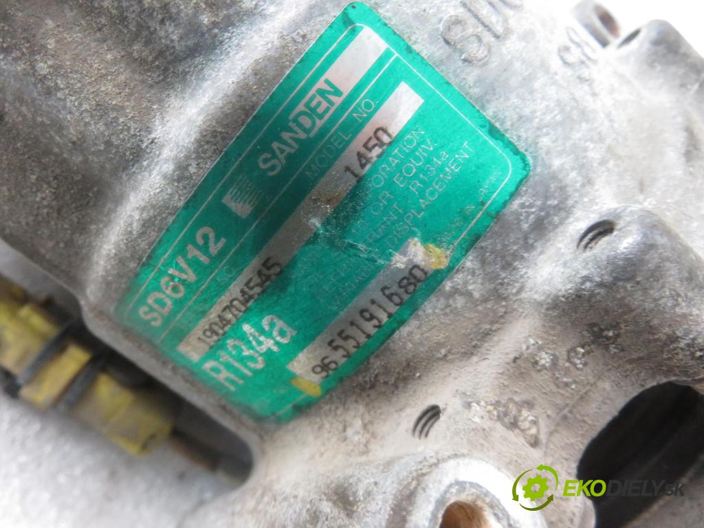 PEUGEOT 1007 (KM_) HB 2005 0,00 1.4 - KFV (TU3A) 1360,00 KOMPRESOR: klimatizácie 9655191680 (Kompresory klimatizácie)