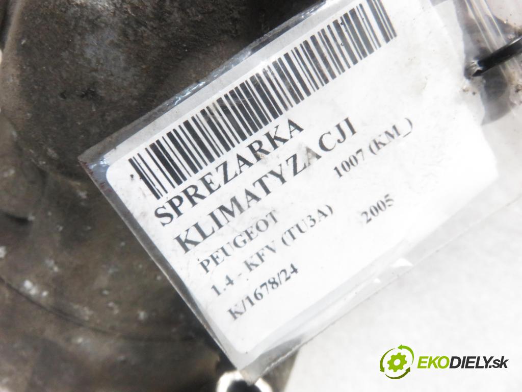 PEUGEOT 1007 (KM_) HB 2005 0,00 1.4 - KFV (TU3A) 1360,00 KOMPRESOR: klimatizácie 9655191680 (Kompresory klimatizácie)